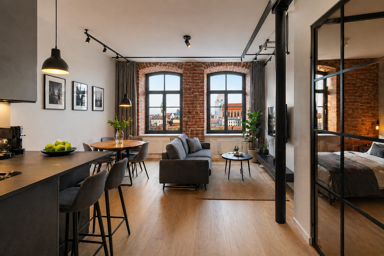 Apartamenty w Toruniu – wnętrze